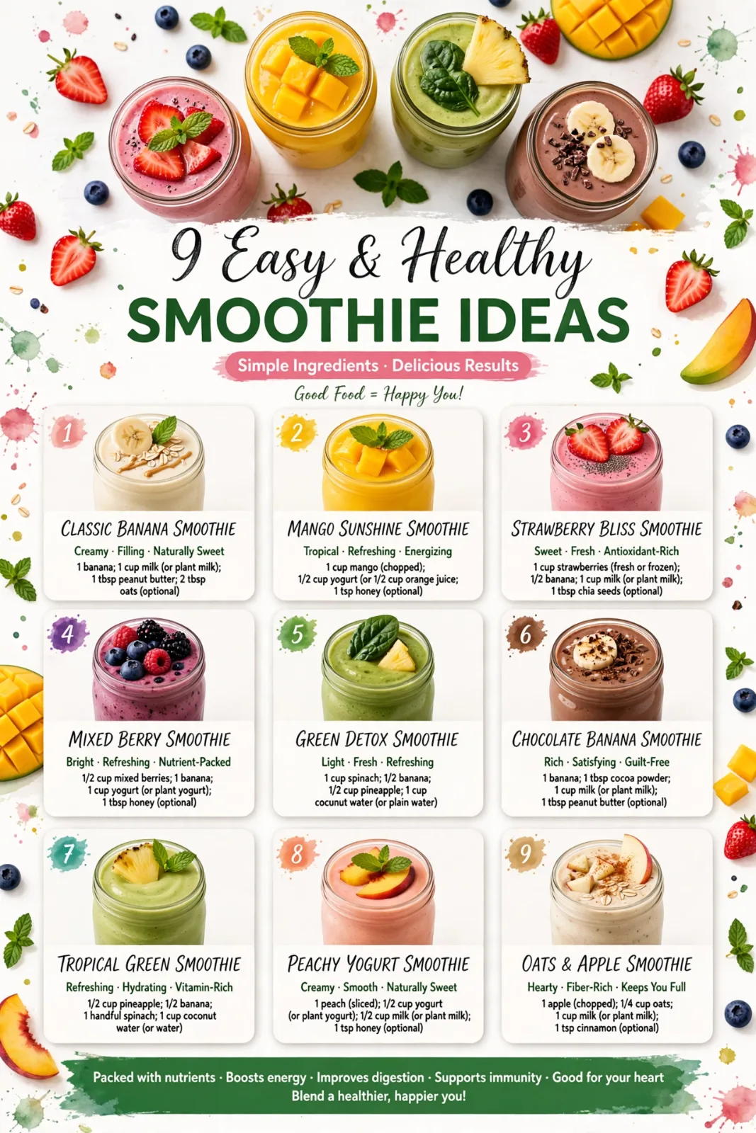 Berry Bliss Antioxidant Smoothie