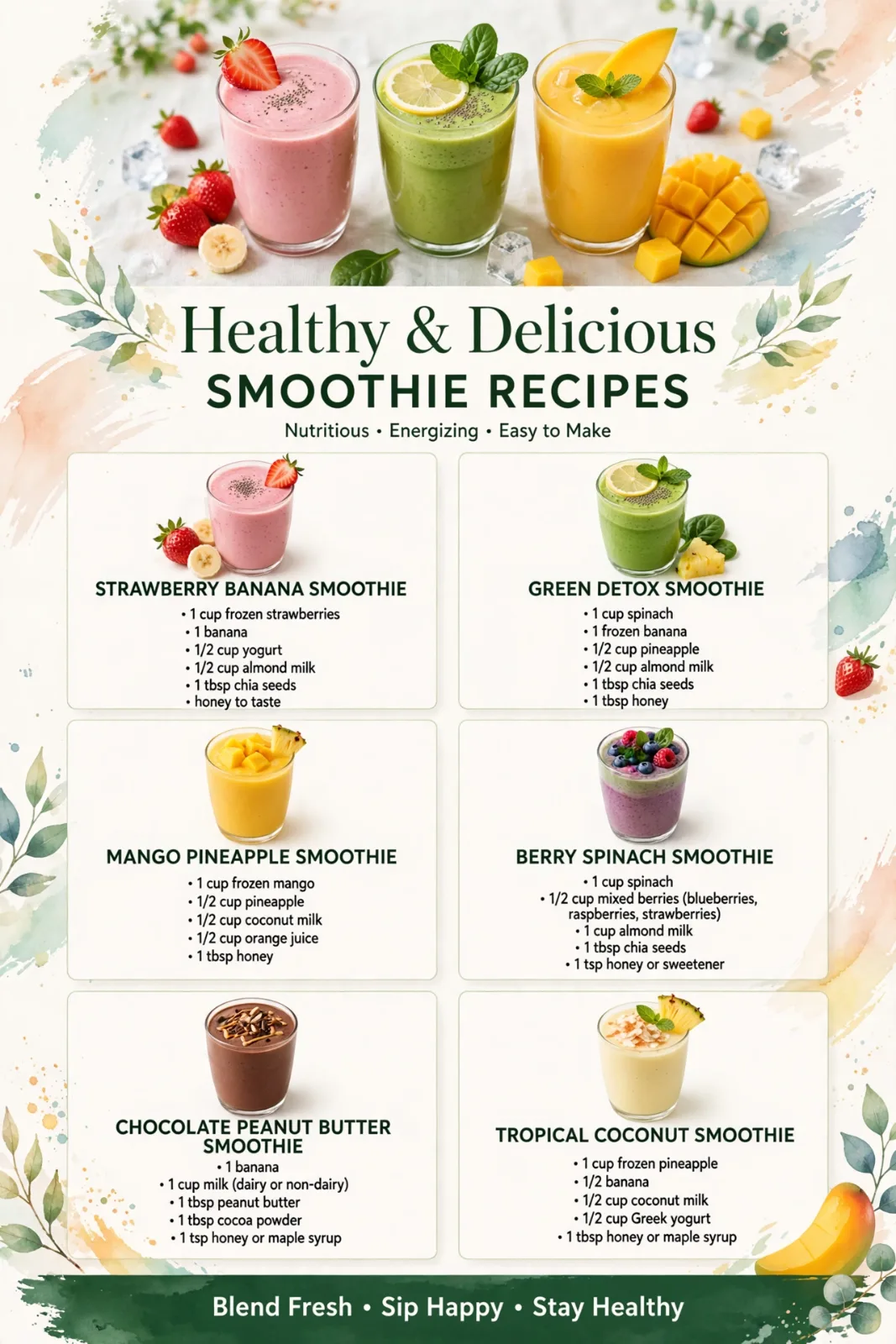 Berry Spinach Smoothie: A Healthy, Colorful Blend Berry Spinach Bliss Smoothie