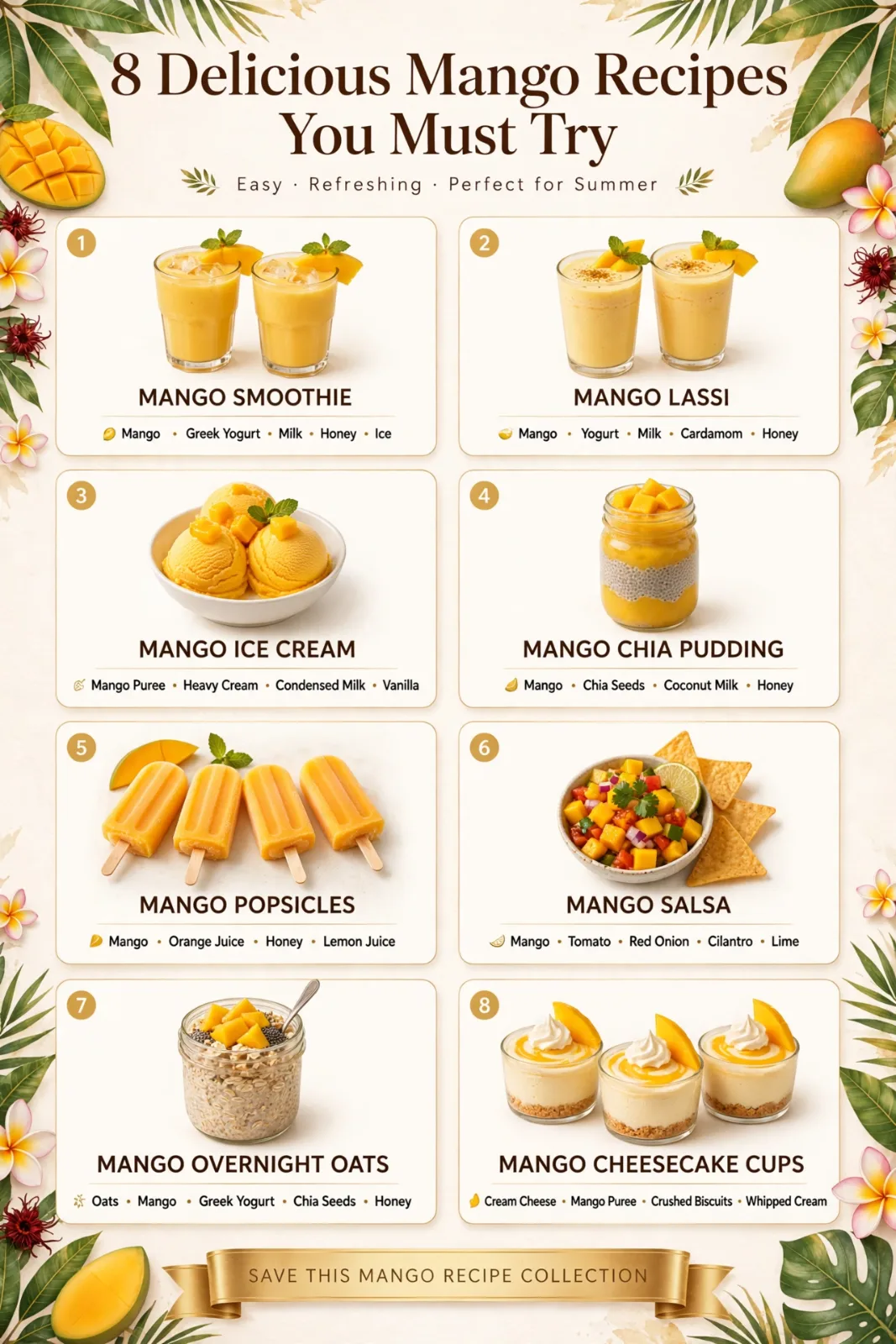 Creamy Tropical Mango Smoothie