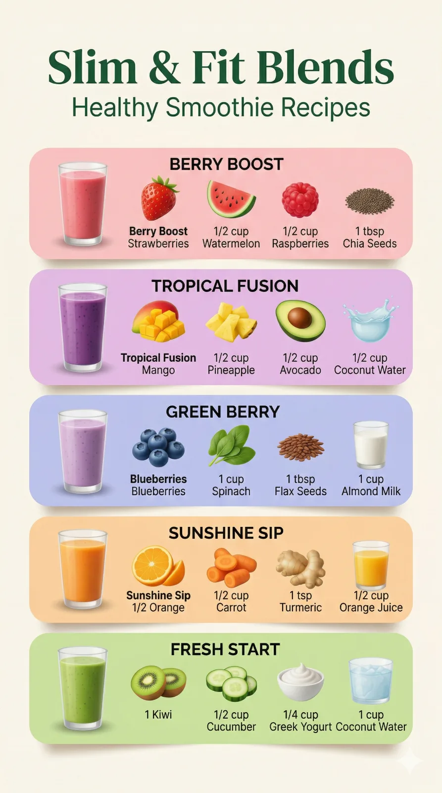 Fresh Start Kiwi Cucumber Smoothie