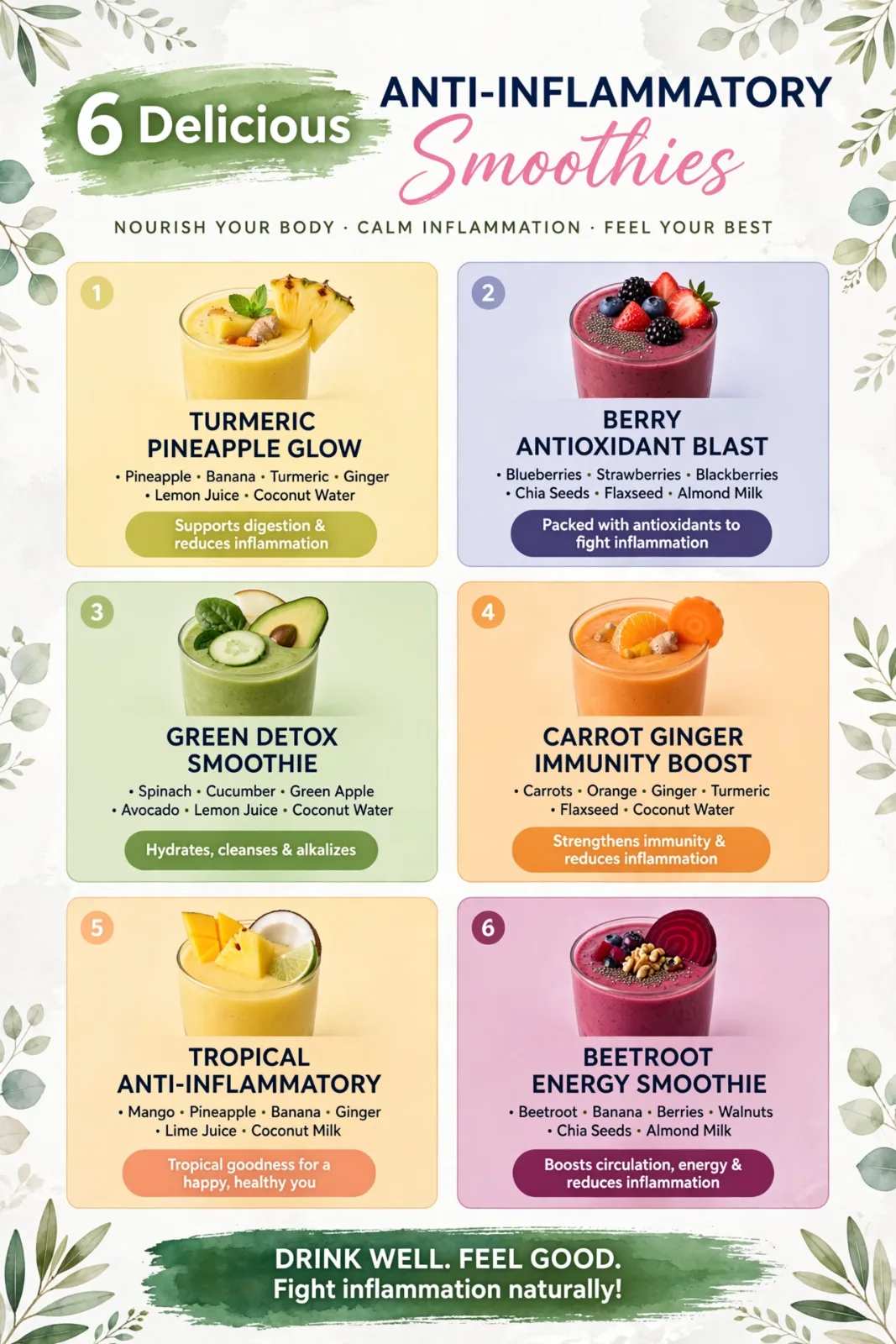 Anti-Inflammatory Smoothie Recipe for Wellness Golden Glow Anti-Inflammatory Smoothie