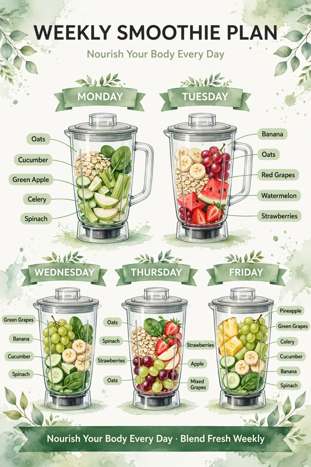 Green Reset Monday Detox Smoothie