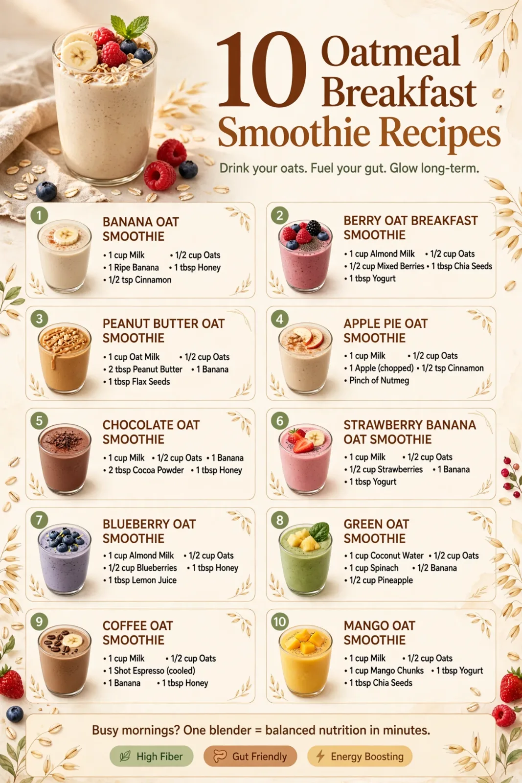 Morning Buzz Coffee Oat Smoothie