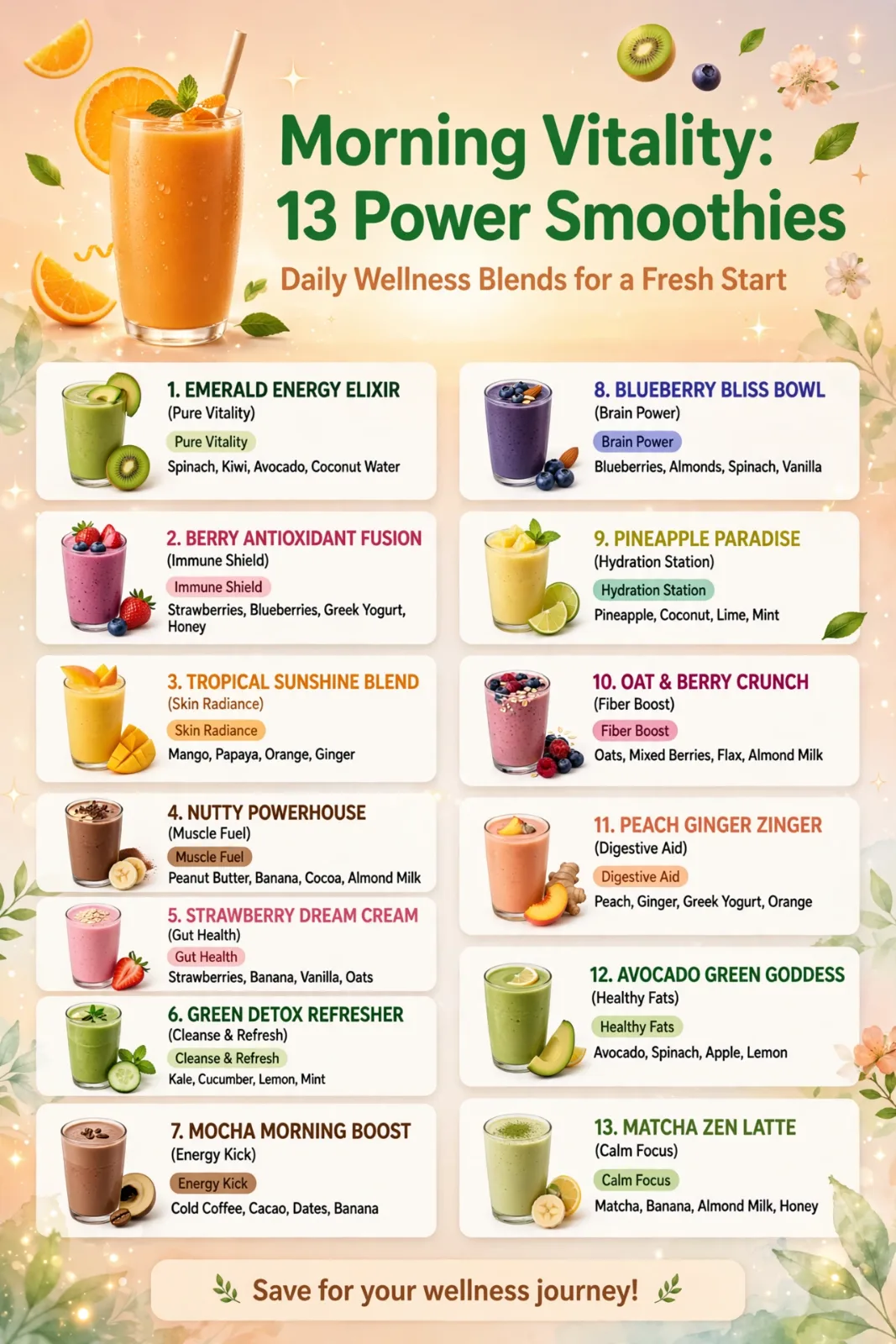 Morning Vitality Power Smoothie Morning Vitality Power Smoothie