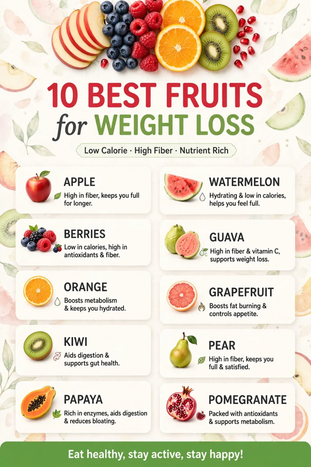 Rainbow Weight Loss Fruit Smoothie