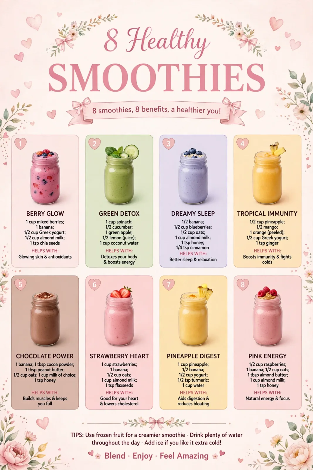 Strawberry Heart Smoothie